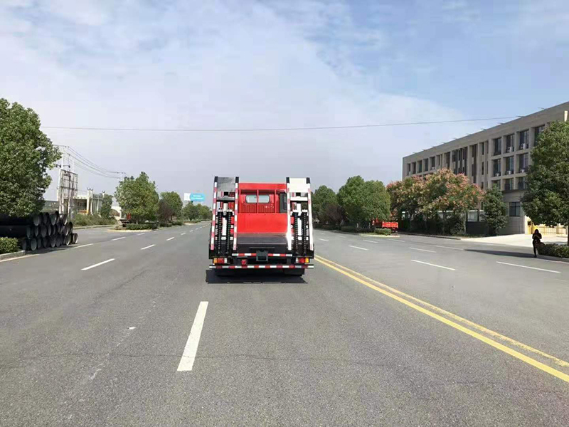 國六重汽王牌單橋黃牌平板運輸車