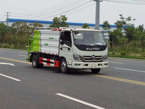 國六福田藍牌7方抑塵車