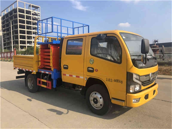 （國六）東風10米剪叉式升降平臺高空作業車